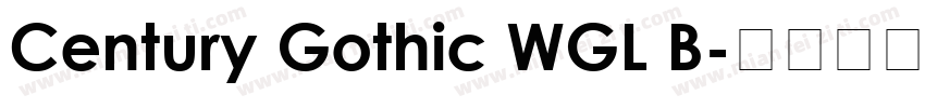 Century Gothic WGL B字体转换